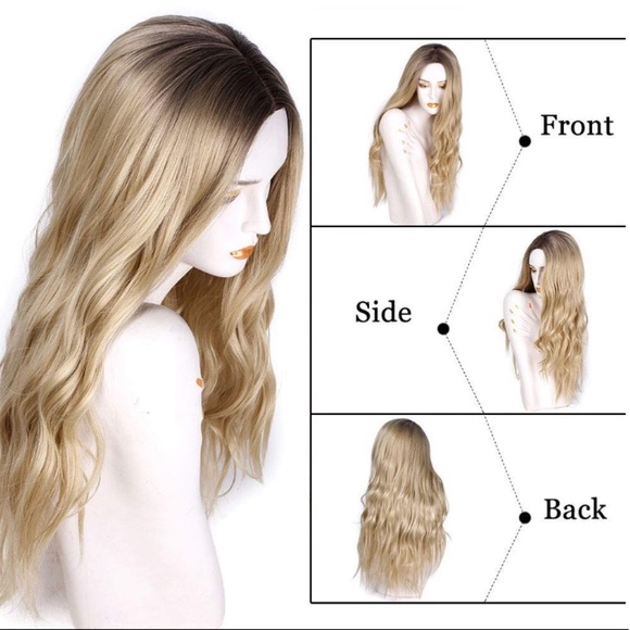 ??‍♀️ASH BLONDE 28” BODY WAVE OMBRÉ WIG *NWT* main image 6